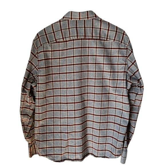 UNTUCKit Men’s Edmeades Gray Plaid Flannel Long Sleeve Button Up Top Sz XL - Picture 2 of 9